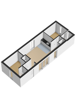 Floorplan - Nieuwesluisweg 1A1039, 4511 RG Breskens